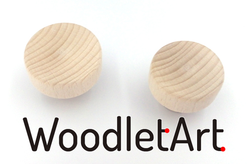 Okrągłe gałki toczone do szaf drewnaine